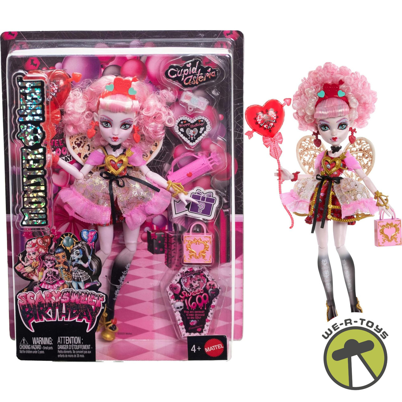 Monster High Scary Sweet Birthday Cupid Asteria Doll 2025 Mattel