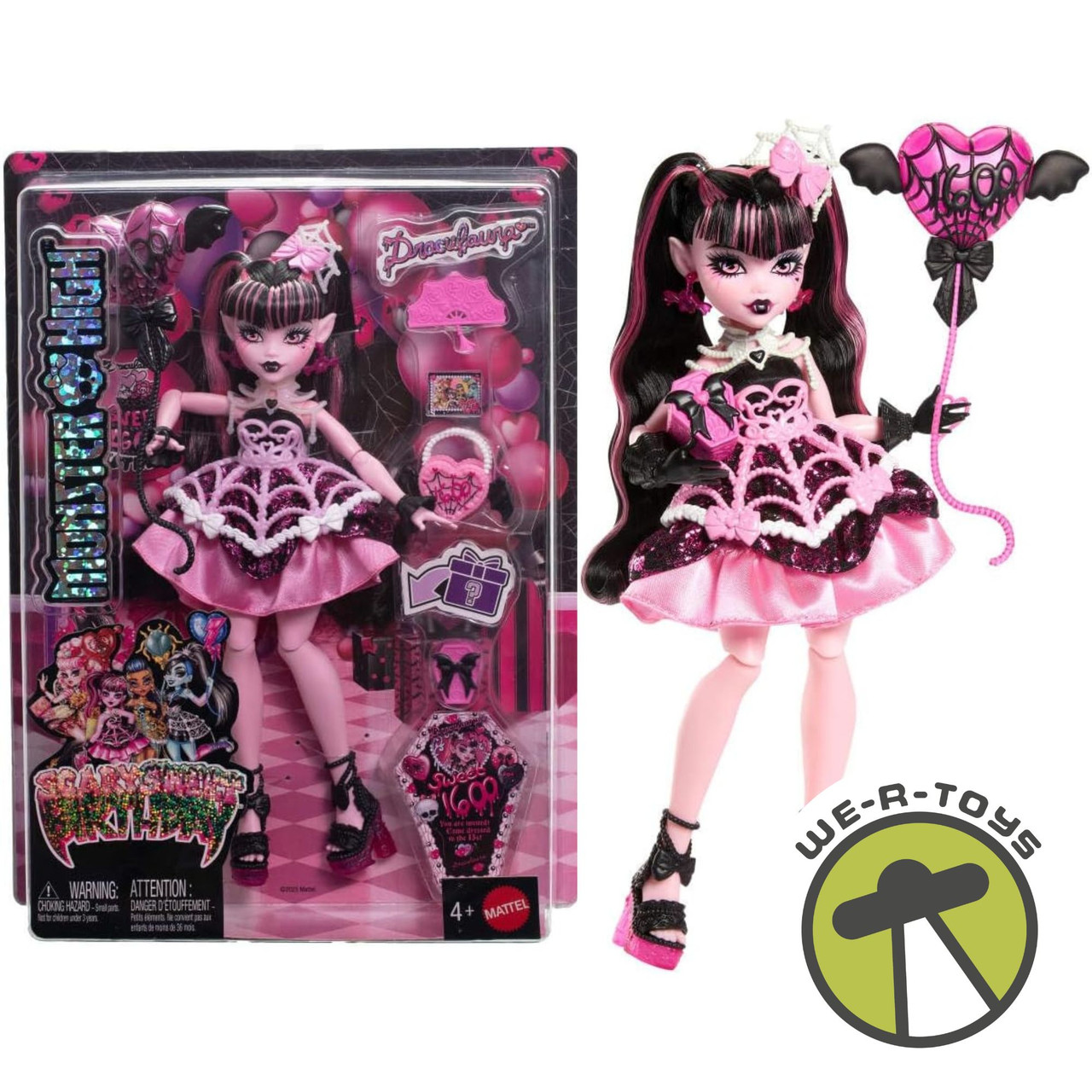 ベロリンガ＆モンジャラ Monster High Scary Sweet Birthday Draculaura Doll 2025 Mattel
