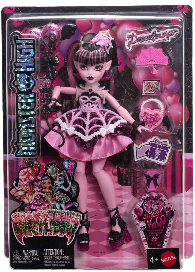 Monster High Scary Sweet Birthday Draculaura Doll 2025 Mattel