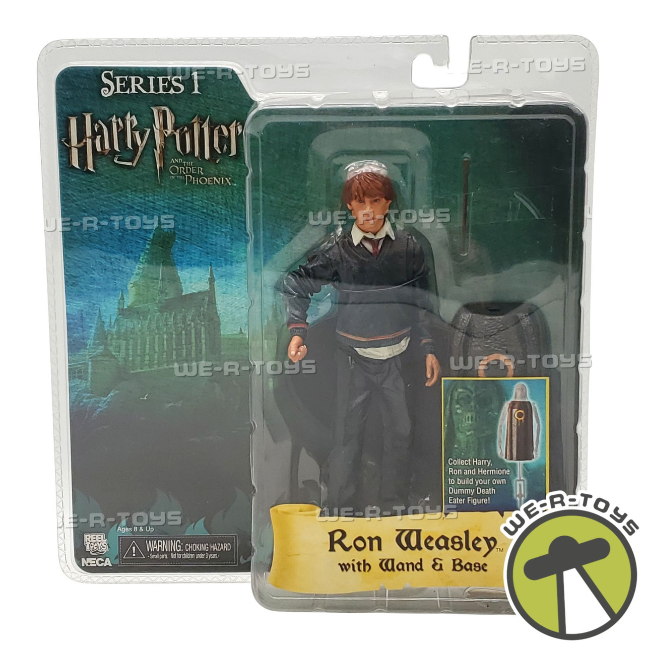 Harry Potter Series 1 Ron Weasley With Wand & Base Action Figure