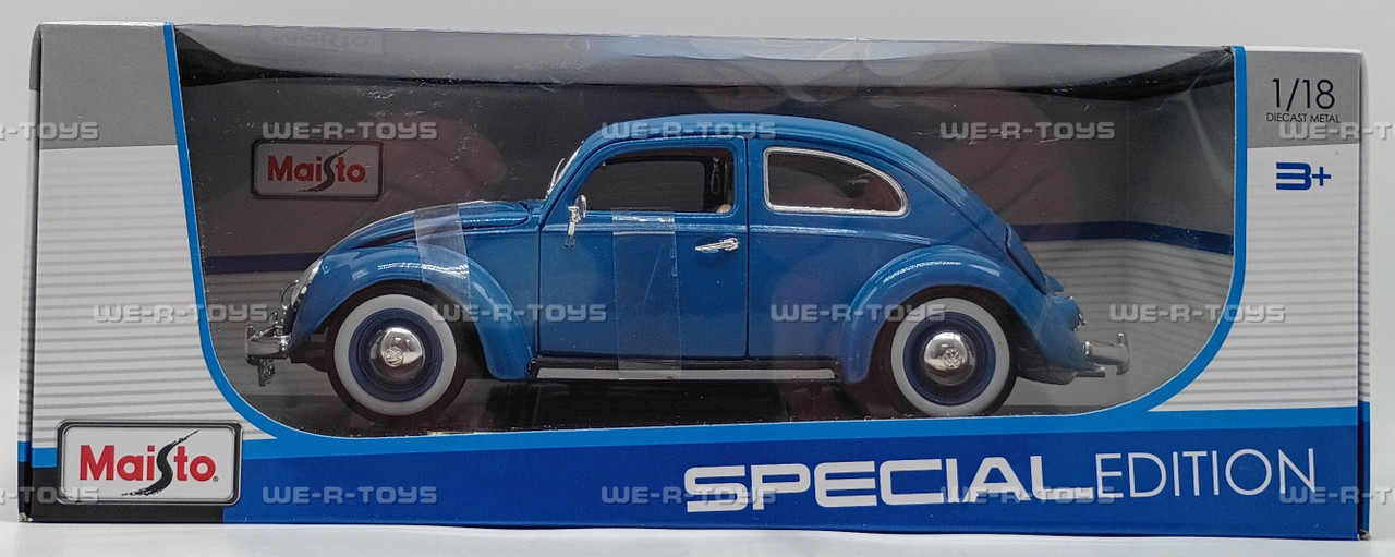 Maisto 1955 Volkswagen Kafer Beetle Blue Die Cast Vehicle 1:18
