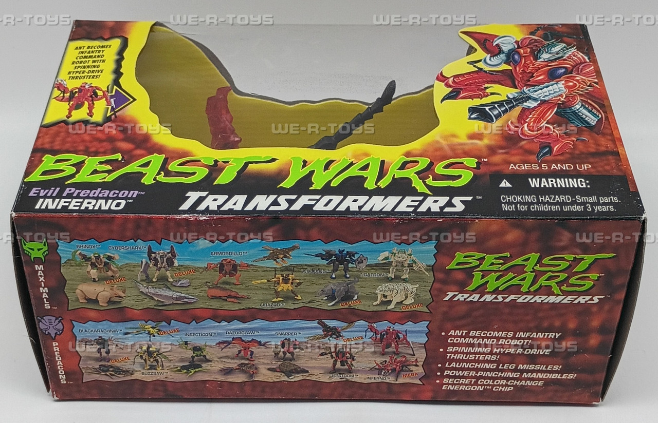 Transformers Beast Wars Evil Predacon Inferno Action Figure 1996