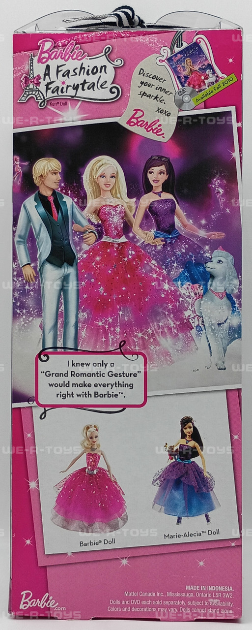 Barbie A Fashion Fairytale Ken Male Doll In Suit 2009 Mattel T2568 New - We-R-Toys Barbie A Fashion Fairytale Ken Male Doll In Suit 2009 Mattel T2568 New - We-R-Toys