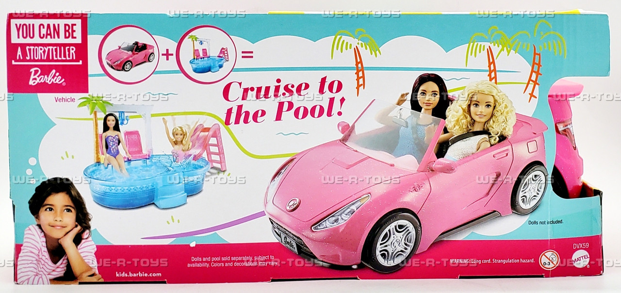 Barbie Convertible Car Pink 2016 Mattel DVX59 - We-R-Toys