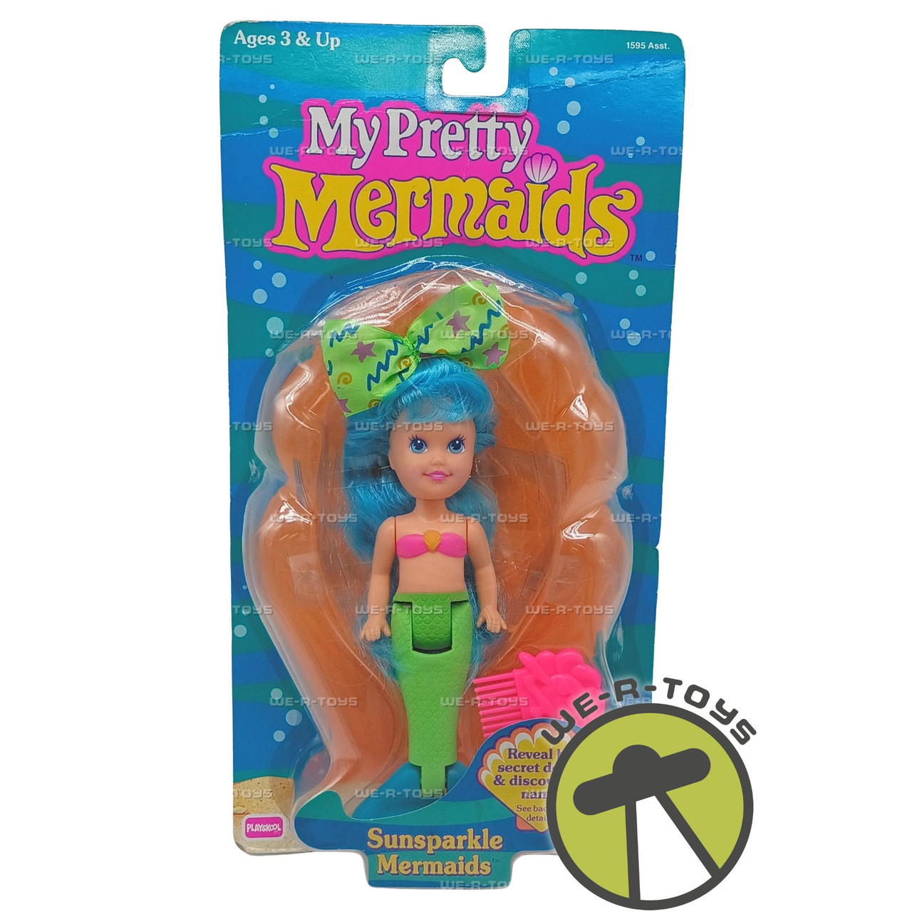 My Pretty Mermaids Sunsparkle Mermaids Doll 1991 Playskool 1598