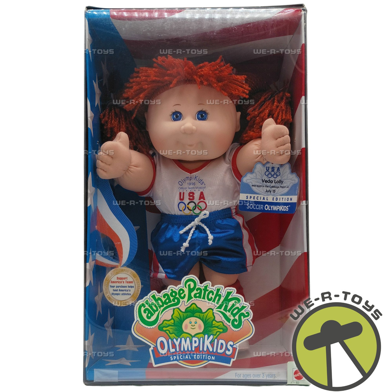 Cabbage Patch Kids Olympikids Special Edition Red Hair Doll 1995