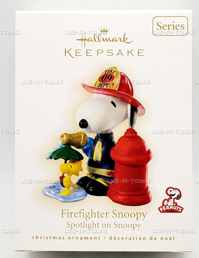 Firefighter Snoopy 12th in Series 2009 Hallmark Keepsake Ornament