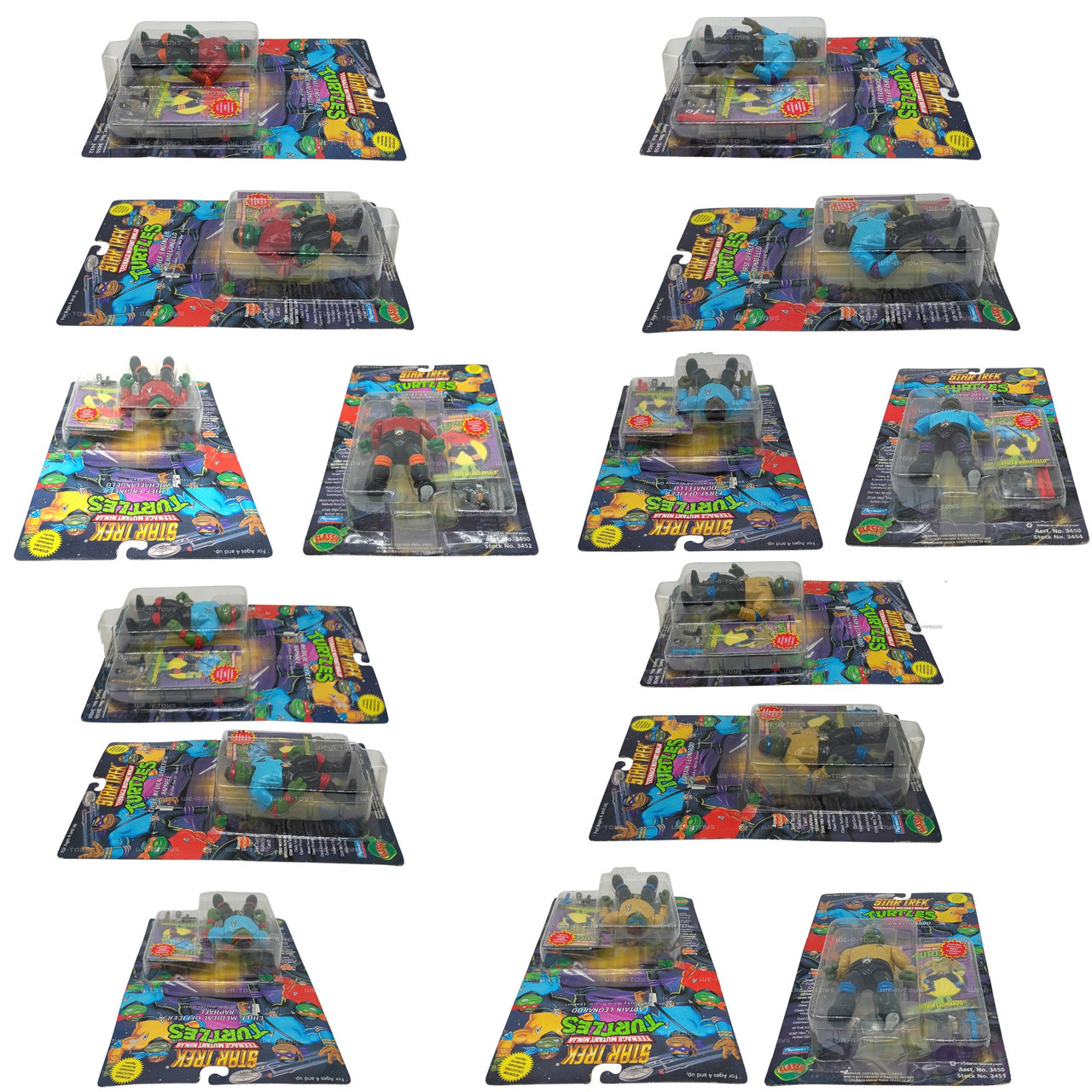 Teenage Mutant Ninja Turtles Star Trek Set of 4 Action Figures