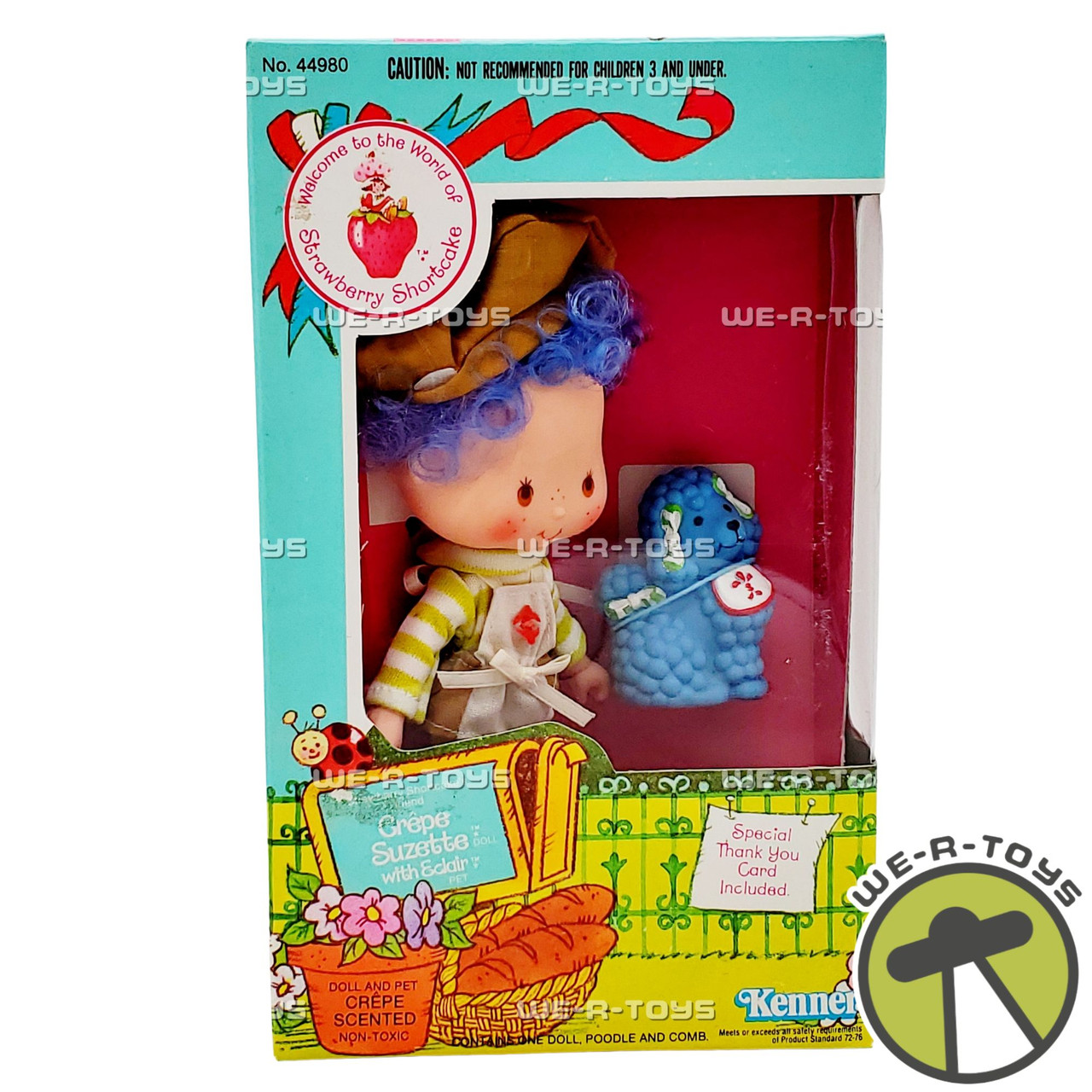 Strawberry Shortcake Crepe Suzette Doll With Eclair Poodle Pet