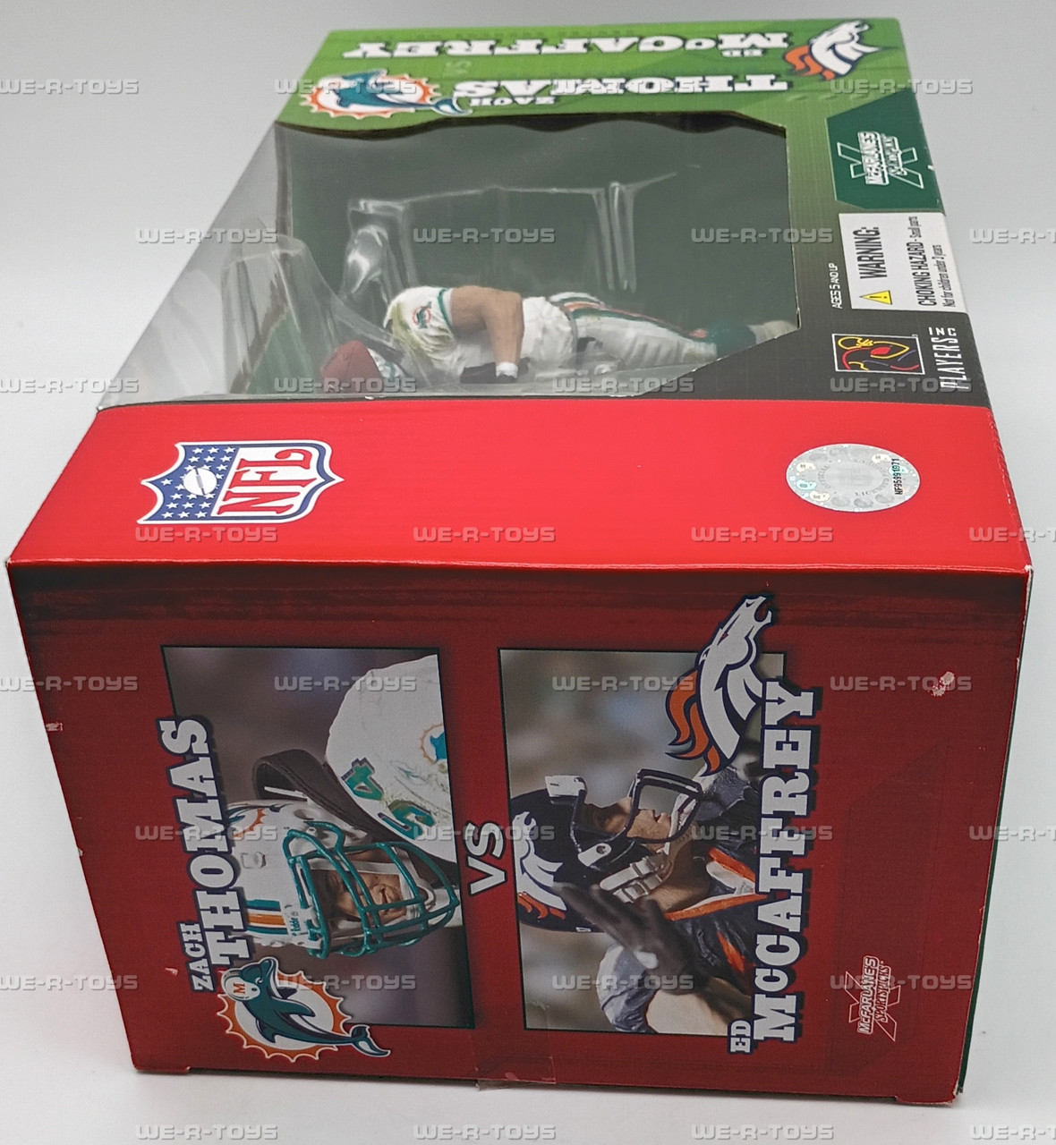 NFL Zach Thomas & Ed McCaffrey Set of 2 Football Action Figures
