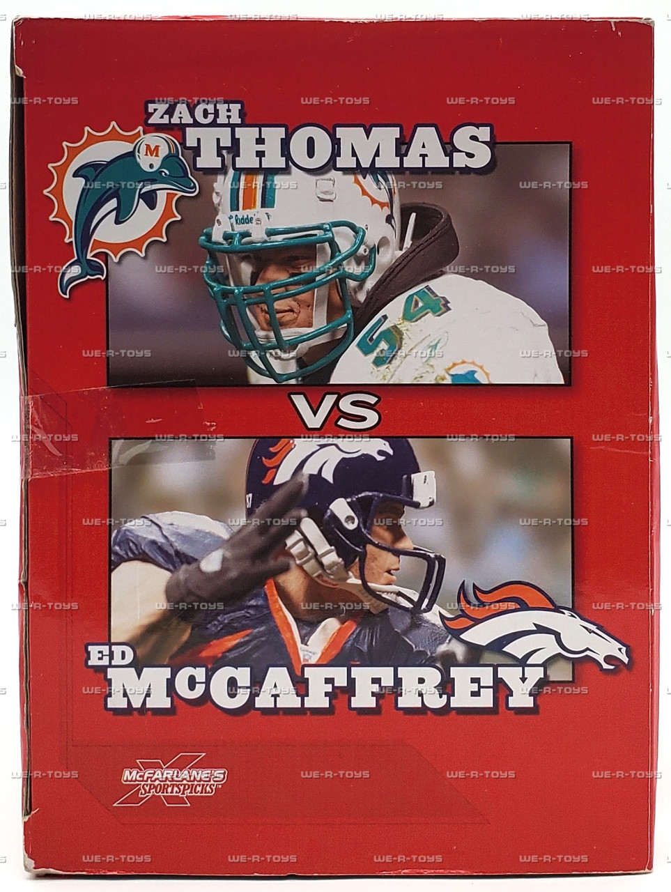 NFL Zach Thomas & Ed McCaffrey Set of 2 Football Action Figures
