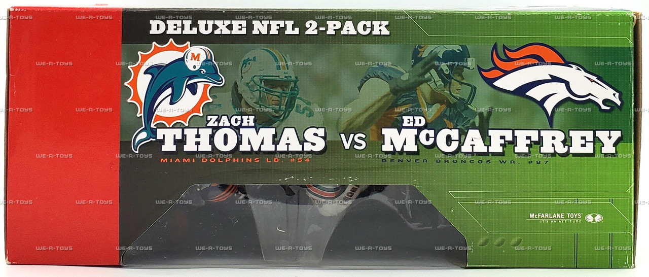 NFL Zach Thomas & Ed McCaffrey Set of 2 Football Action Figures