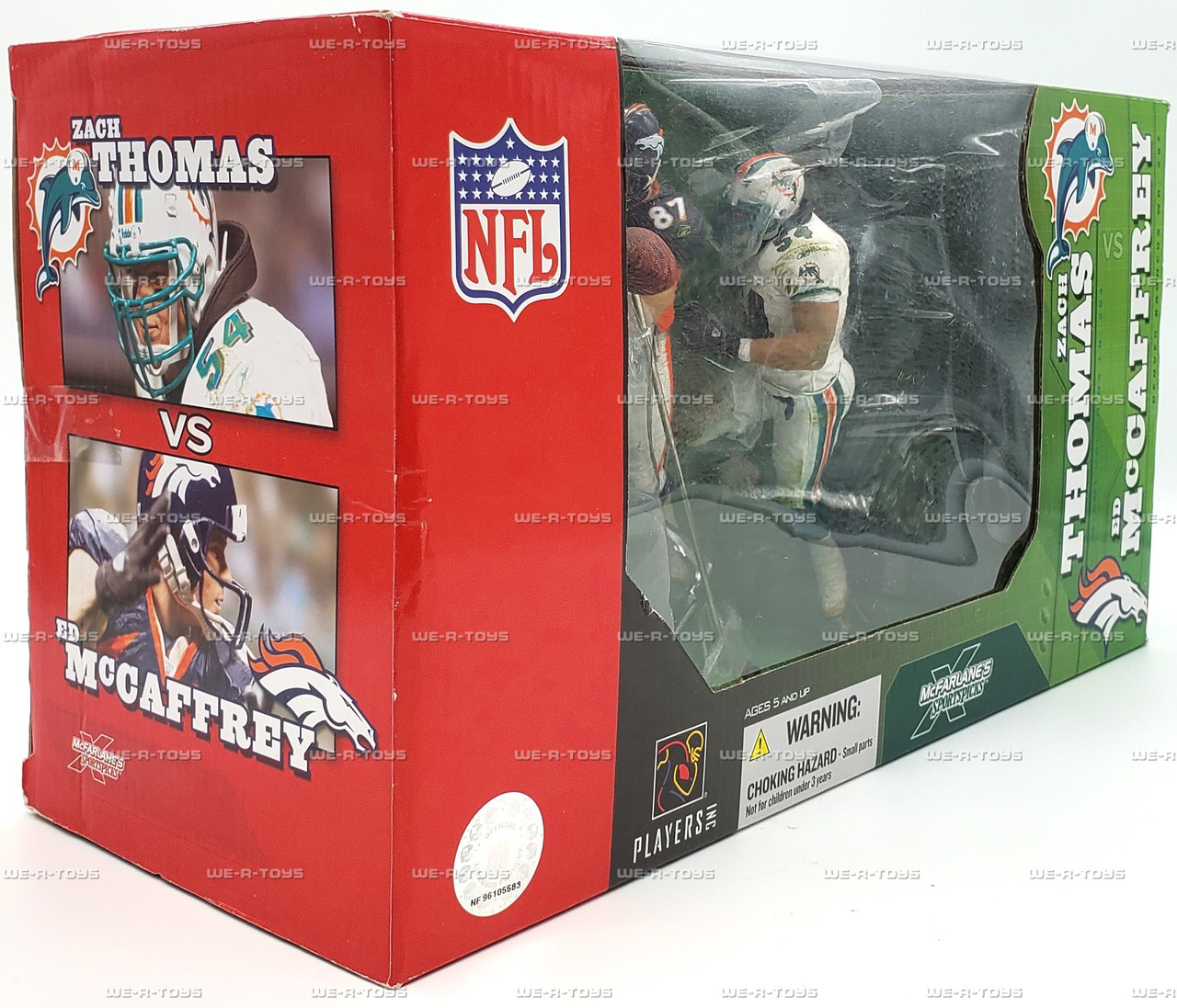 NFL Zach Thomas & Ed McCaffrey Set of 2 Football Action Figures