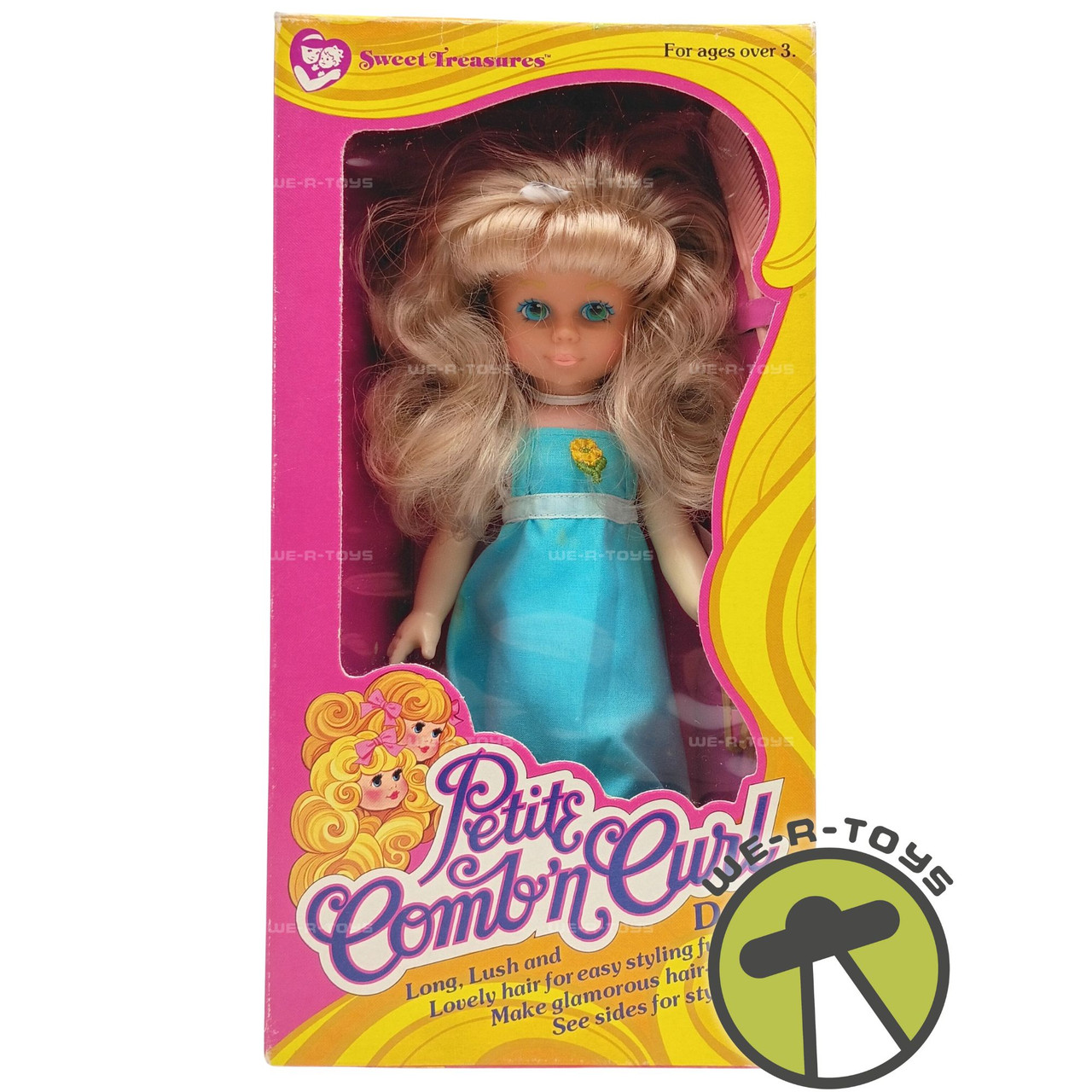 レア ドレスデン カールティーメ ペアキャンドル Sweet Treasures Petite Comb'n Curl Blonde Blue Eyes Doll 1980