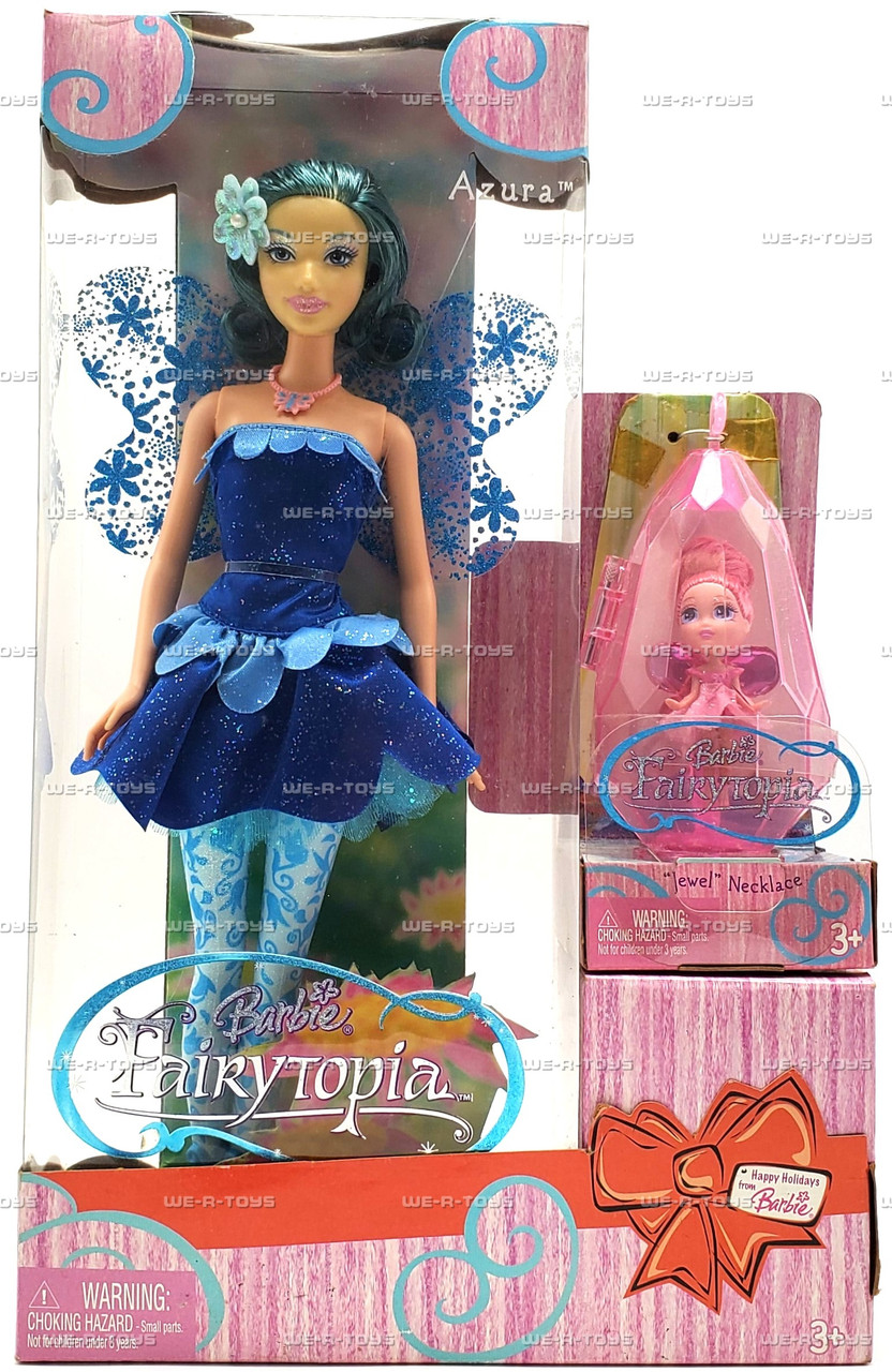 Barbie Fairytopia Azura Doll with Jewel Necklace 2005 Mattel