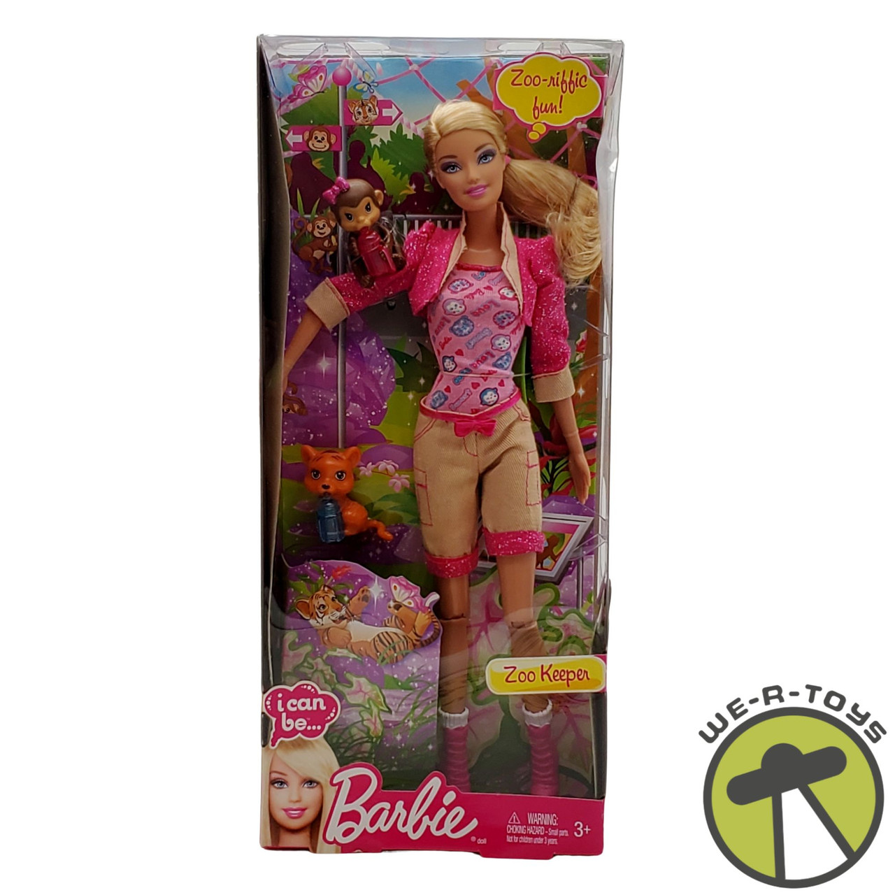 Barbie I Can Be Zoo Keeper Doll 2012 Mattel #X9077 NEW - We-R-Toys