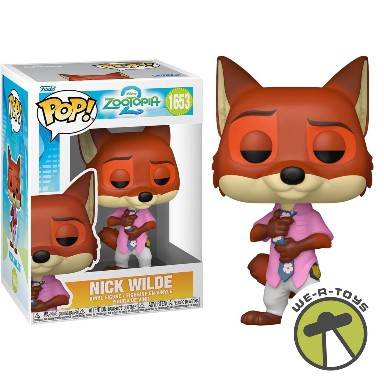 Funko Pop 1653 Disney Zootopia 2 Nick Wilde Vinyl Figure - We-R-Toys