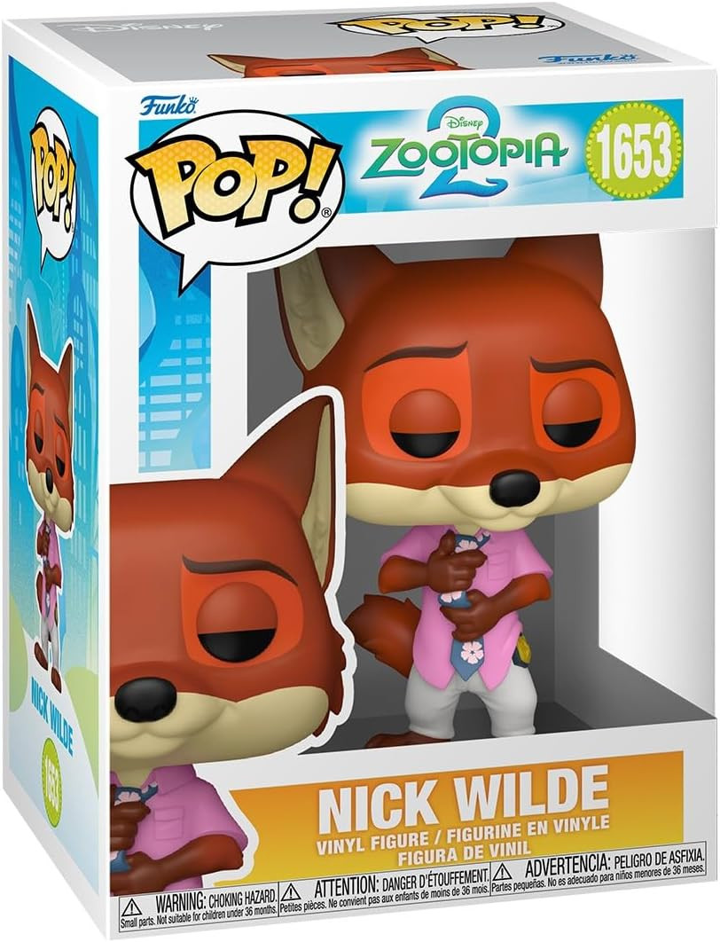 Funko Pop 1653 Disney Zootopia 2 Nick Wilde Vinyl Figure - We-R-Toys