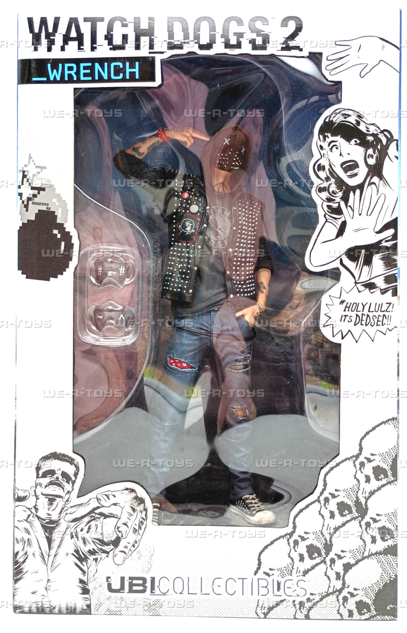 Watch Dogs 2 Wrench Action Figure With Accessories UBI Collect