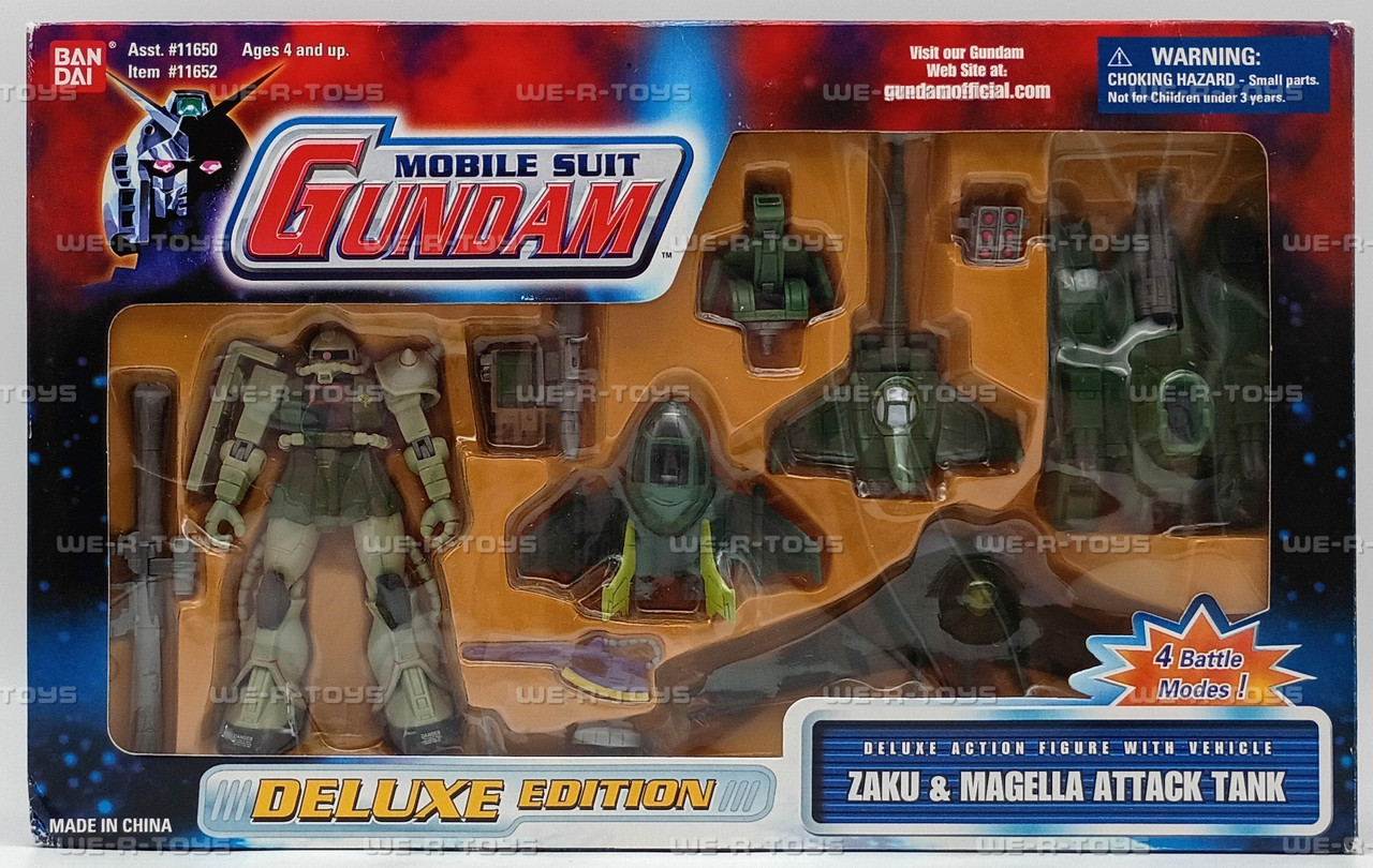 Mobile Suit Gundam Zaku with Magella Attack Tank Deluxe Figure