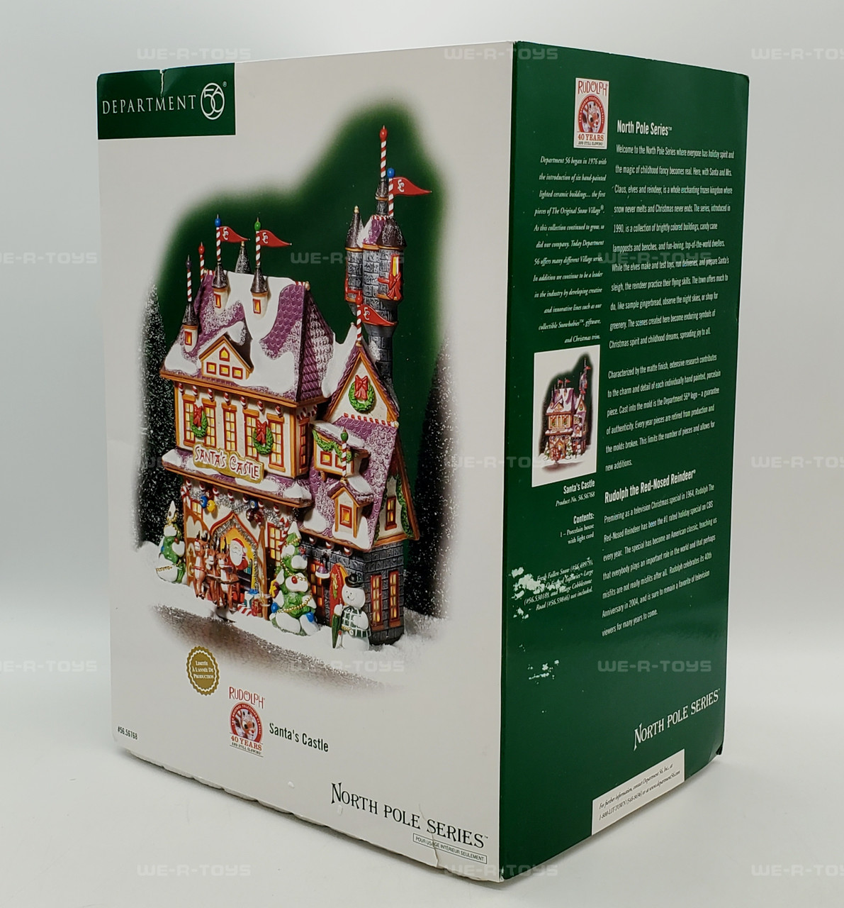 Dept 56 North Pole Series Rudolph Santa's Castle Lighted Limited