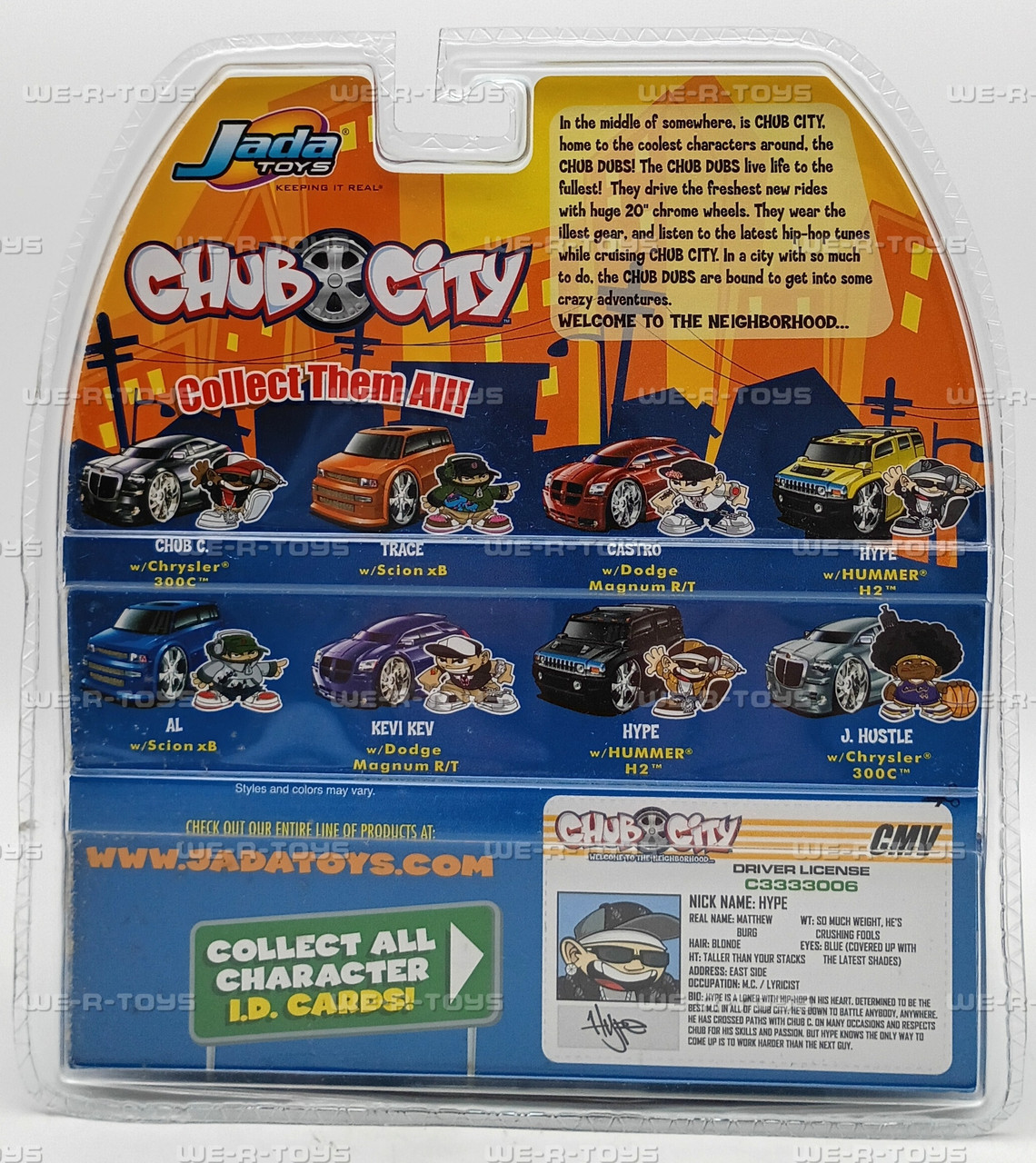 Chub City Hype Action Figure & Hummer H2 Vehicle Set 2005 Jada