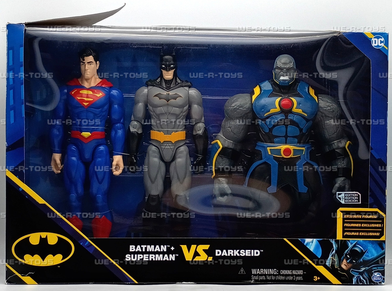 DC Batman Superman Vs Darkseid Set of 3 Action Figures 2021 Spin