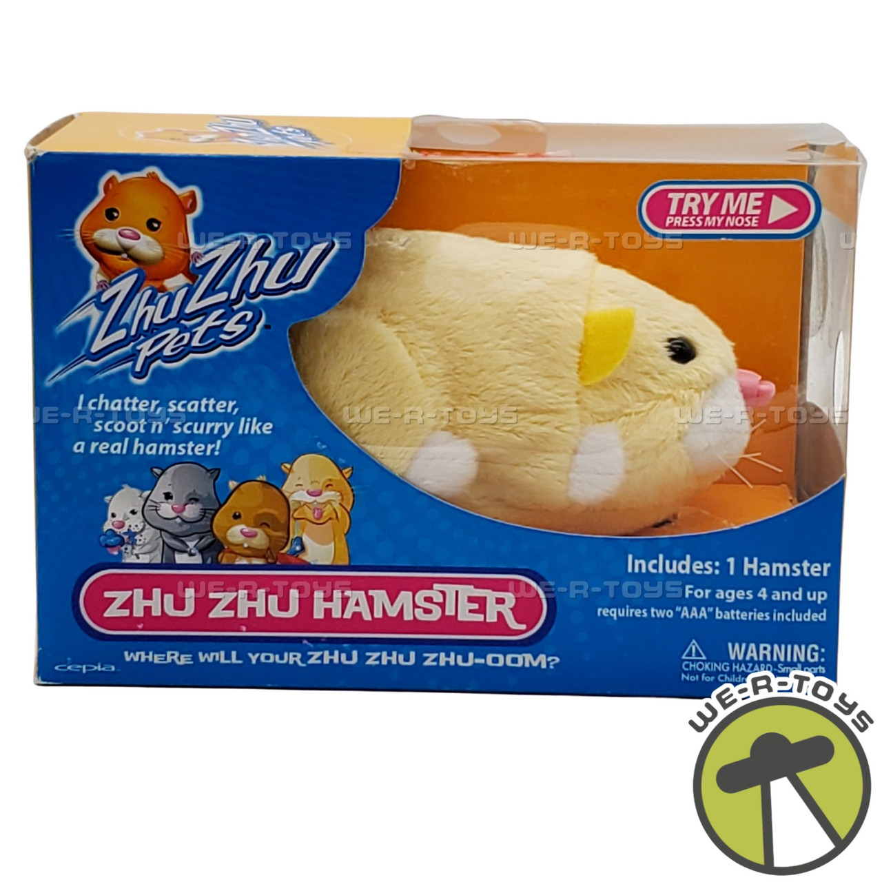 Zhu Zhu Pets Pipsqueak Tan Hamster 2008 Cepia Toys 86654 NEW - We