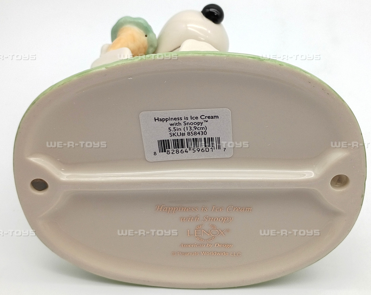 Peanuts Happiness Is Ice Cream With Snoopy Figurine Lenox 2016 New