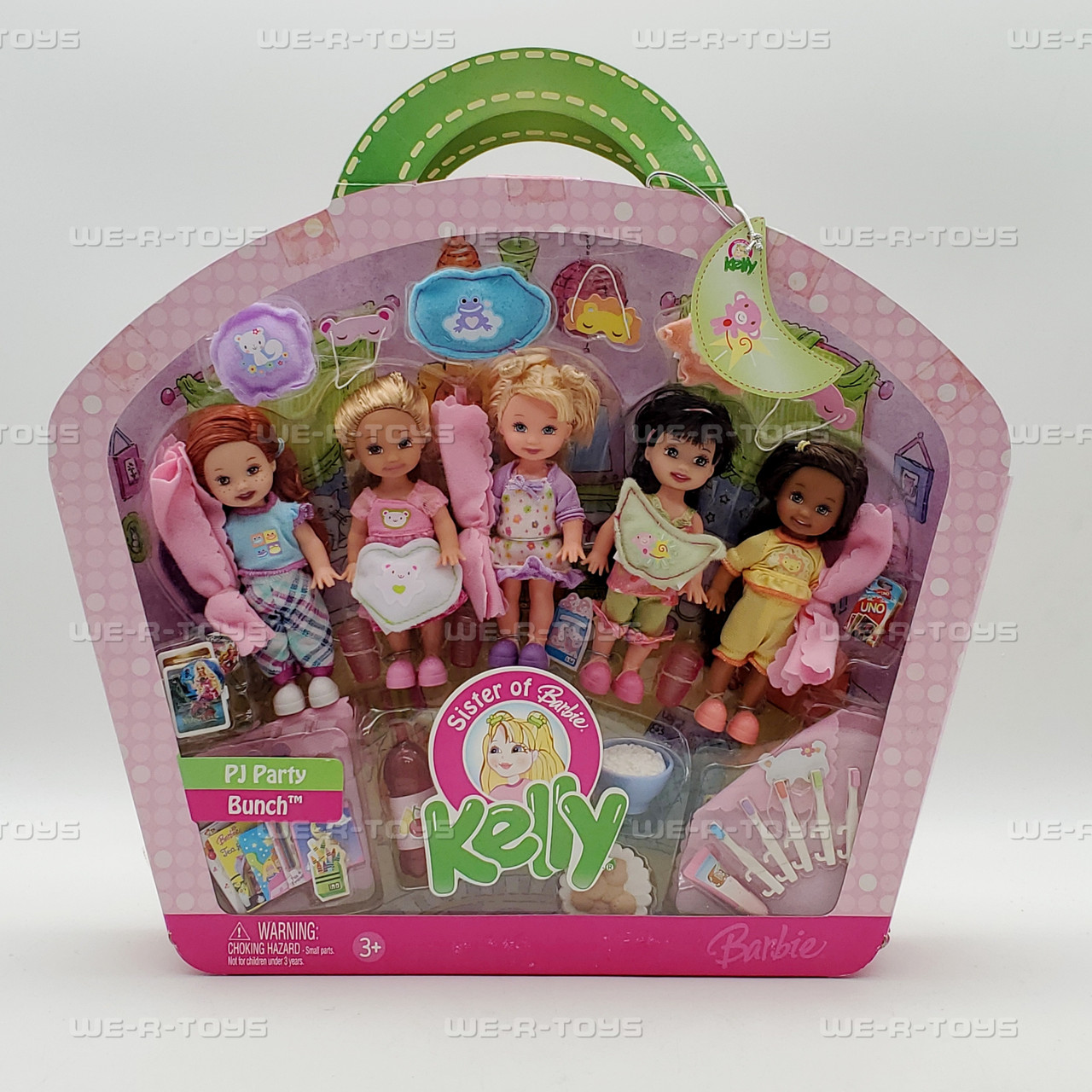 Barbie Kelly Club 5 PJ Party Bunch Doll Play Set 2006 Mattel J9109