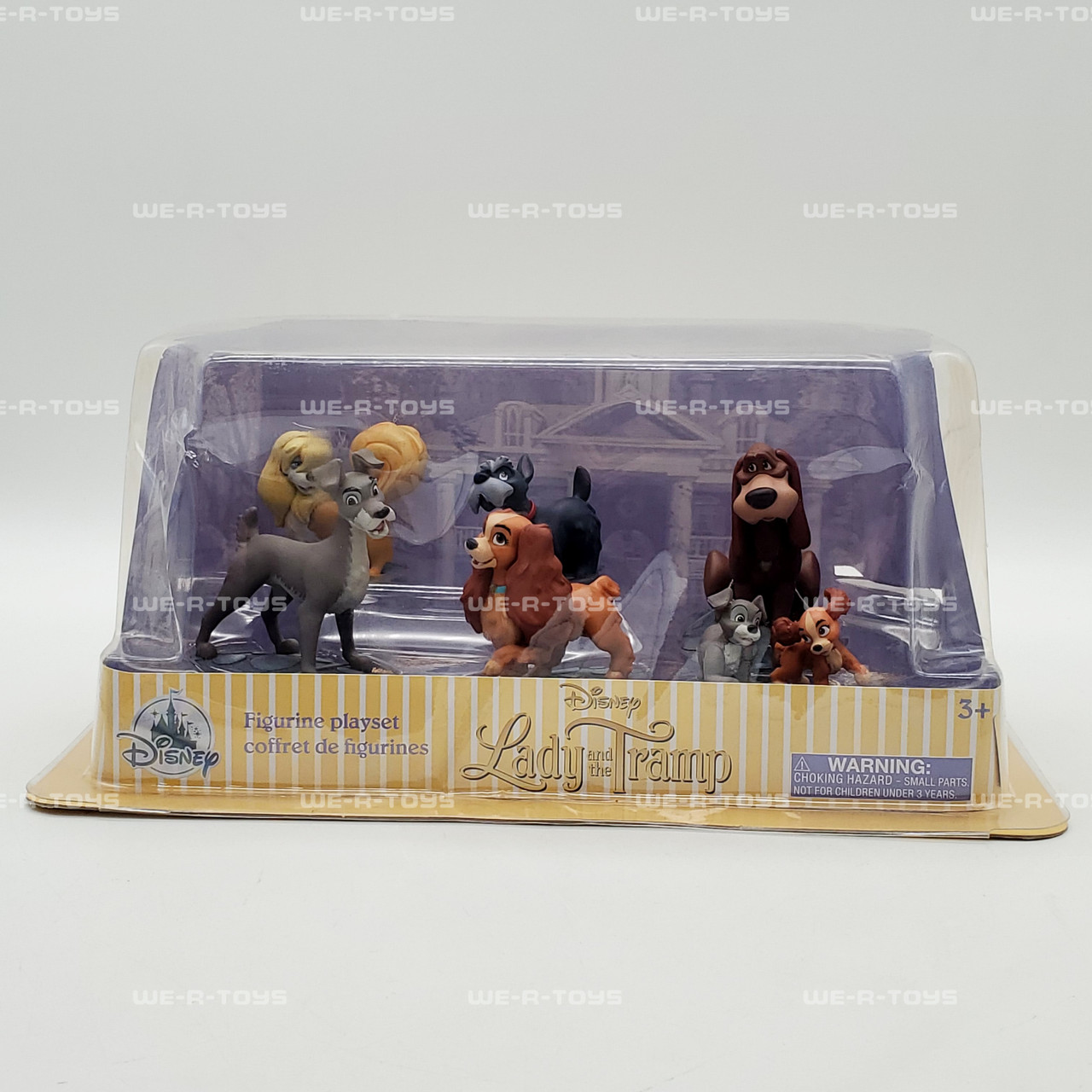 Disney Lady and The Tramp Figurine Playset 6 Pack NEW - We-R-Toys