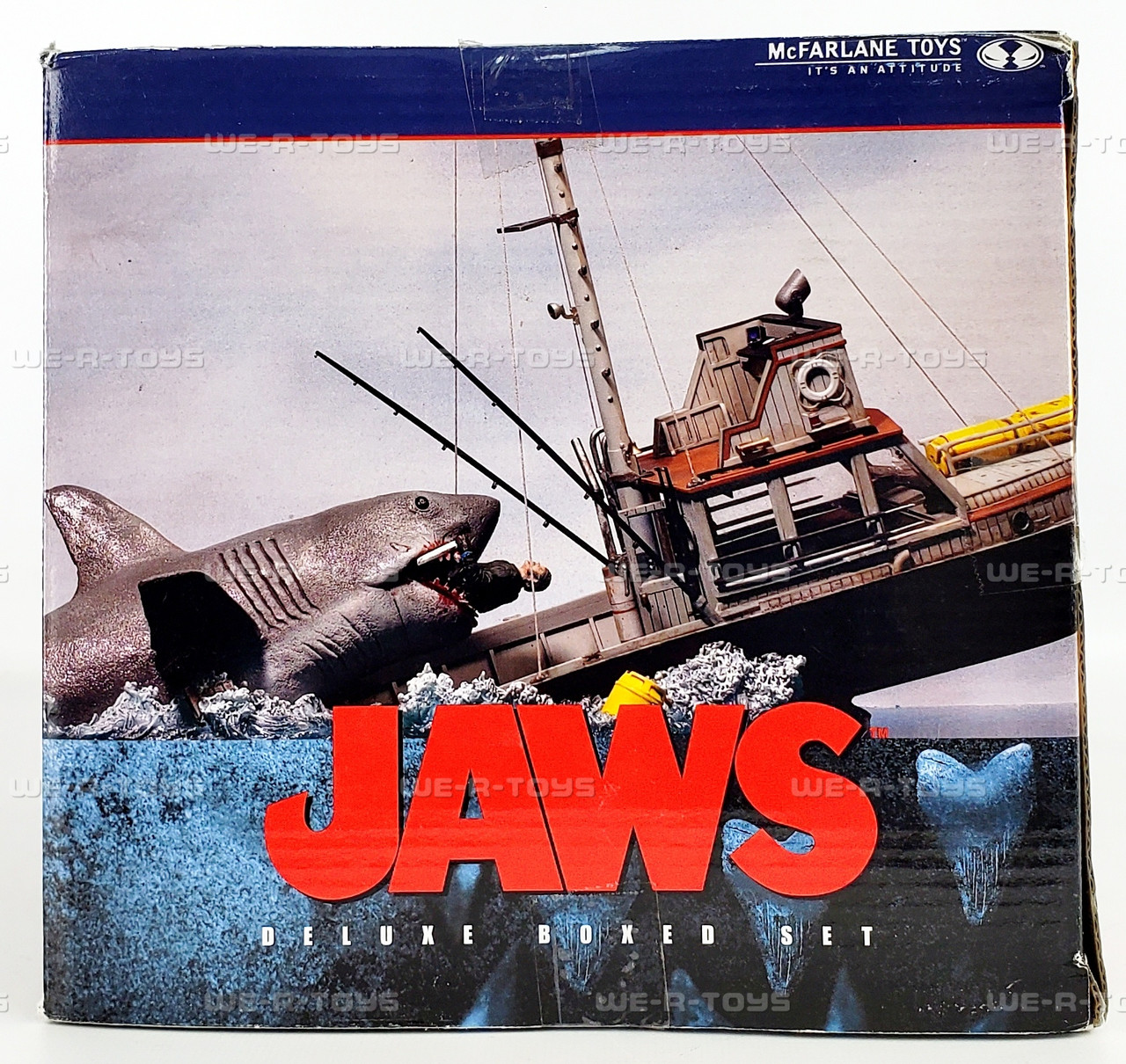 「JAWS」 ジョーズ デラックス ボックス セット　マクファーレントイズ McFarlane Movie Maniacs Series Jaws Deluxe Box Set with Shark 7310