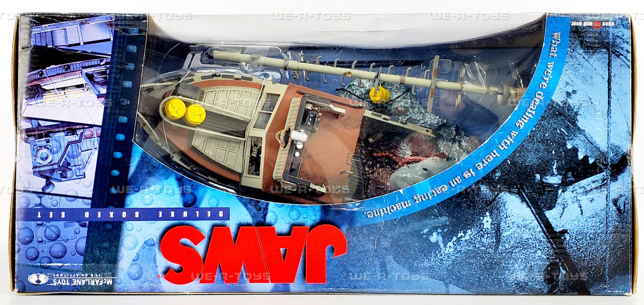 McFarlane Movie Maniacs Series Jaws Deluxe Box Set with Shark 7310