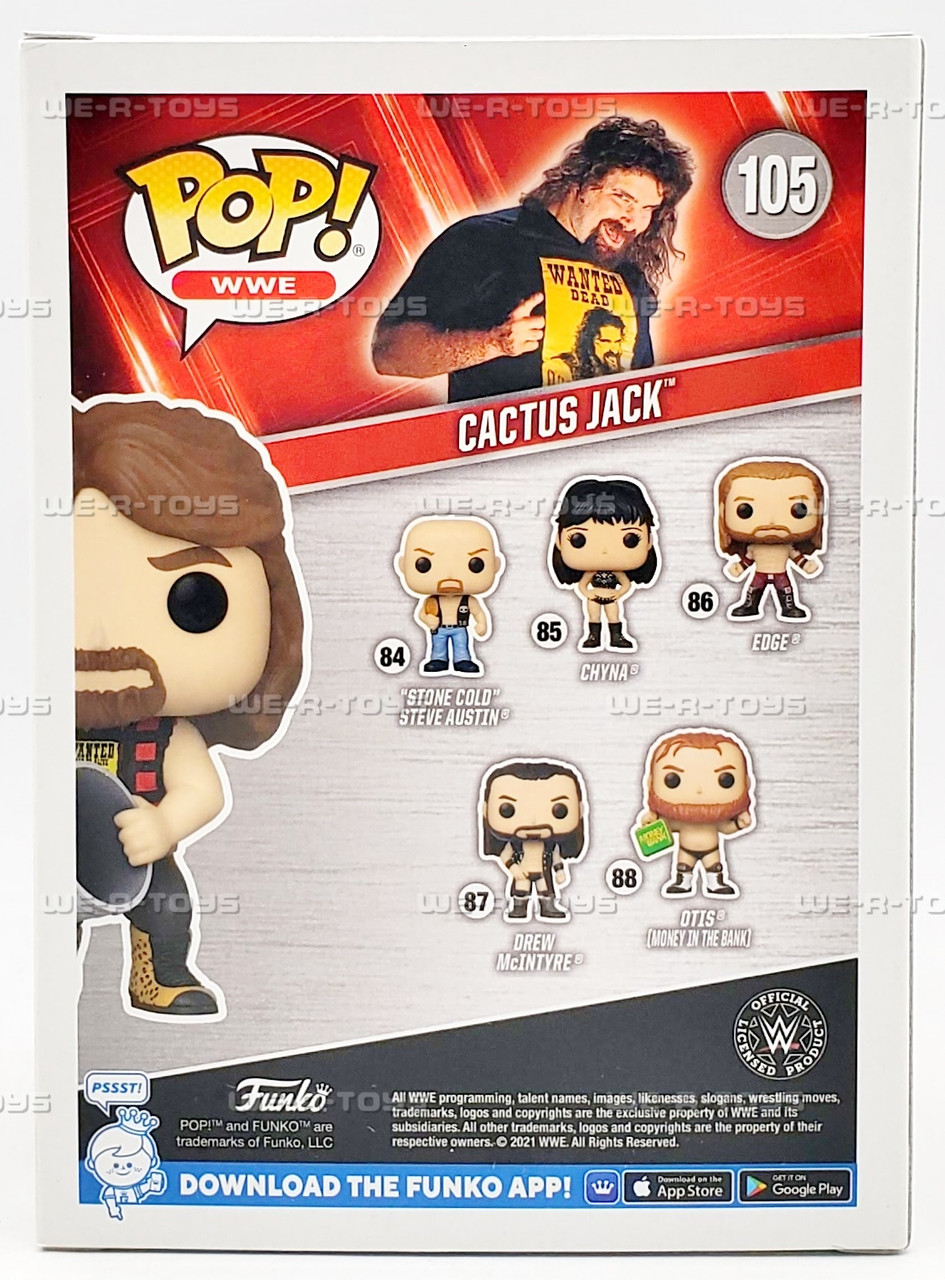 Funko POP WWE Cactus Foley Jack with Trash Can 105 Vinyl Figure