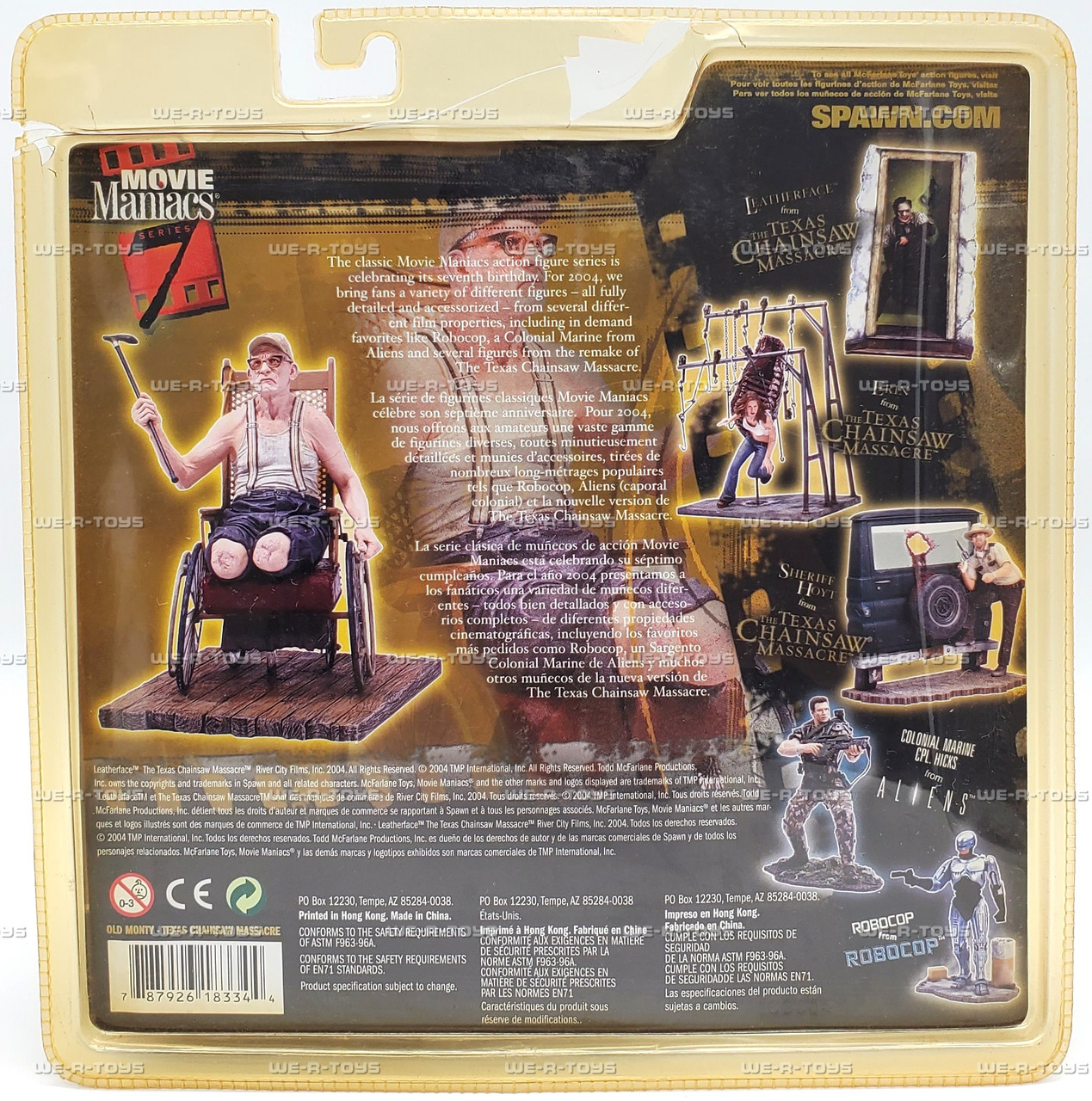 The Texas Chainsaw Massacre Old Monty Action Figure 2004 McFarlane