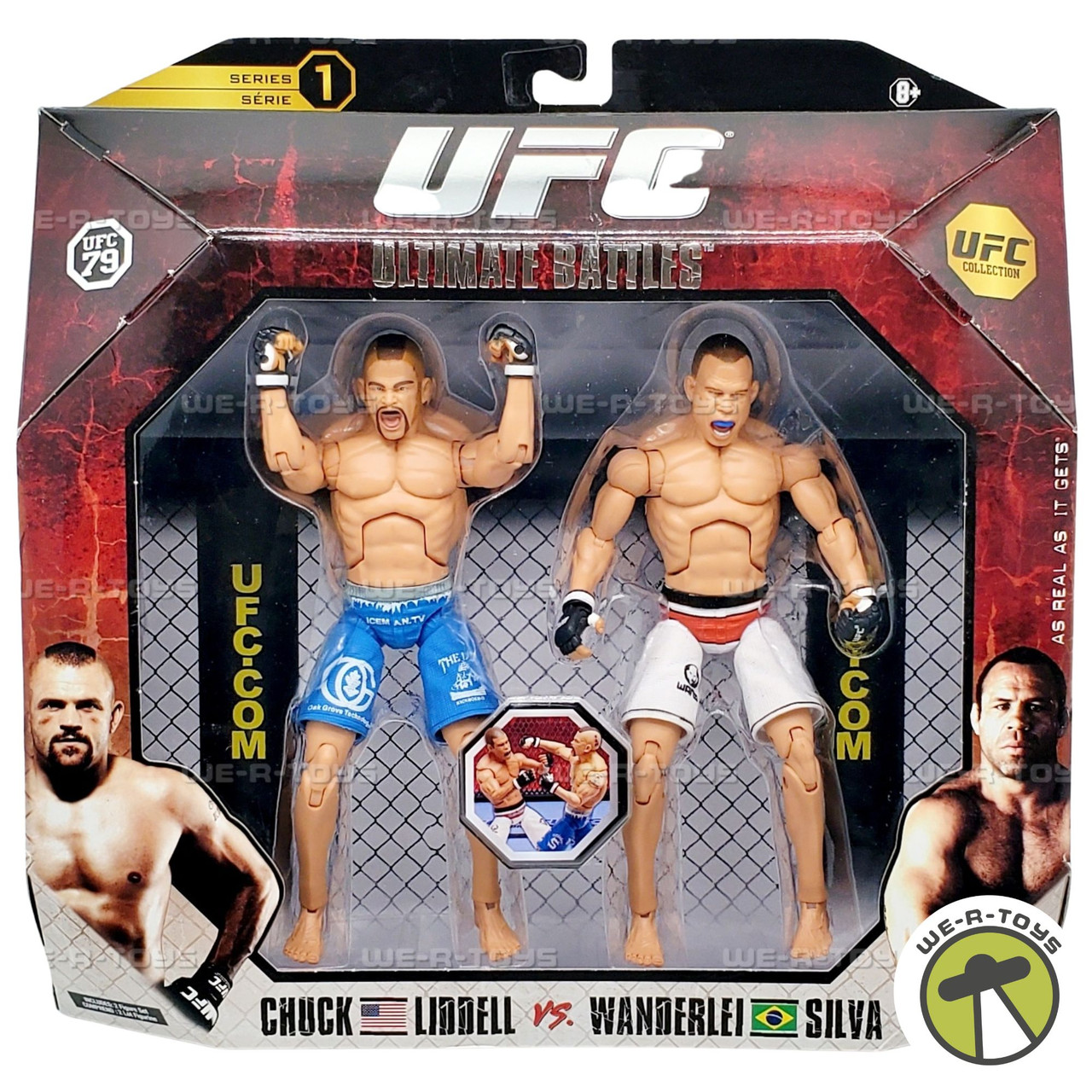 ROUND5 UFCフィギュア　PRIDEミドル級４選手 シウバ、グレイシー、他 UFC Chuck Liddell Vs. Wanderlei Silva 79 Series 1 Action Figures