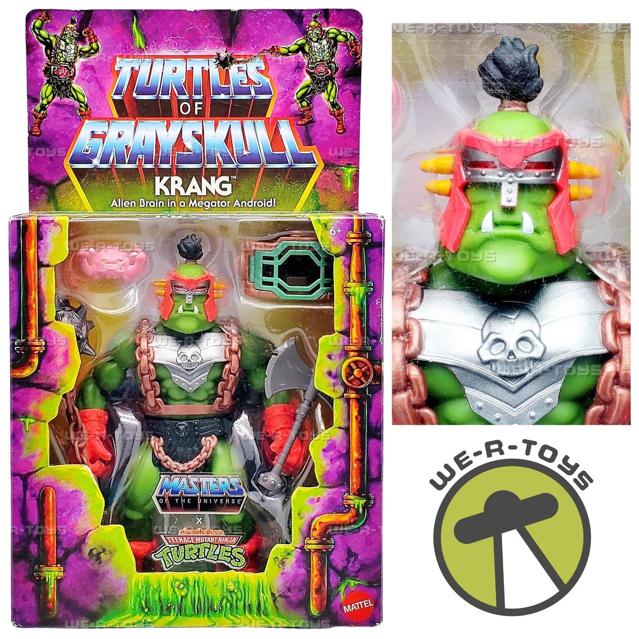 MOTU X TMNT Turtles of Grayskull Krang Action Figure Mattel HPR05
