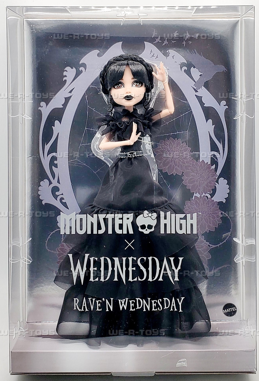 Monster High Wednesday Rave'N Wednesday Doll 2025 Mattel HXJ03