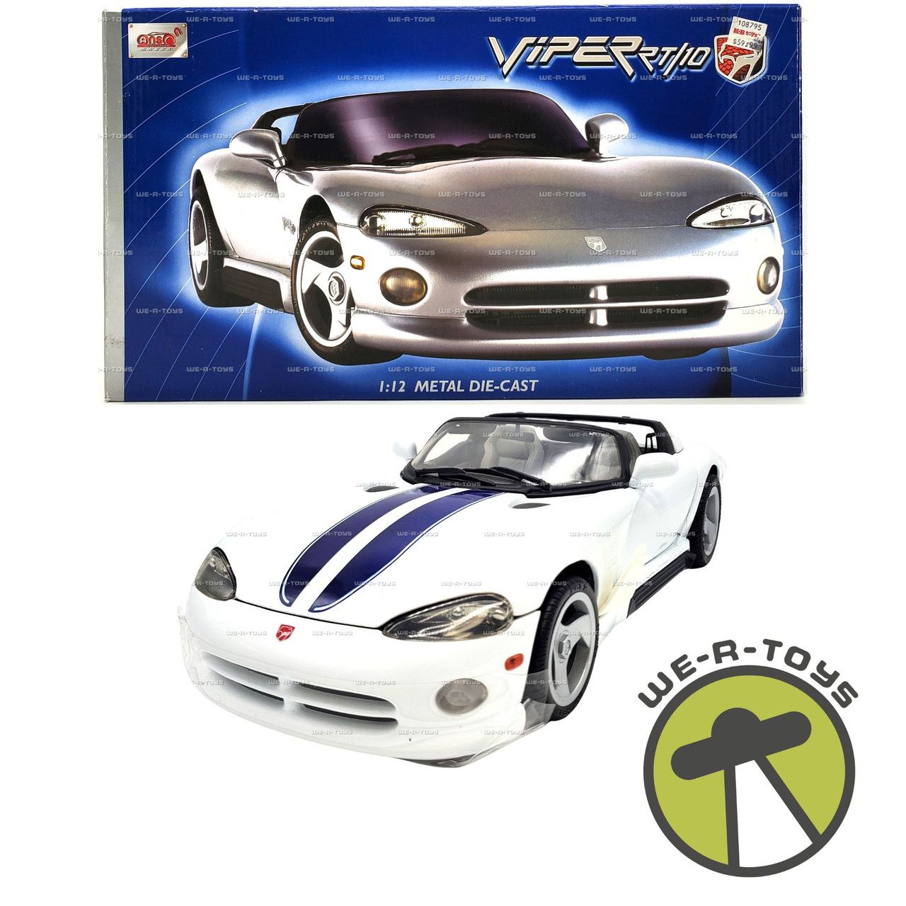 Anson Dodge Viper RT/10 1:12 Metal Die-Cast Limited Edition