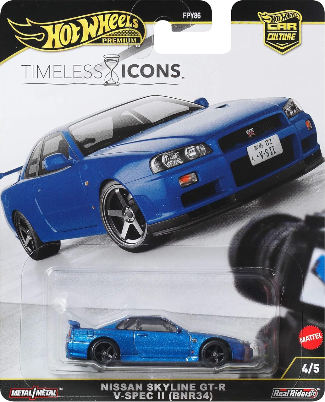 Hot Wheels Premium Car Culture Timeless Icons Nissan Skyline R34