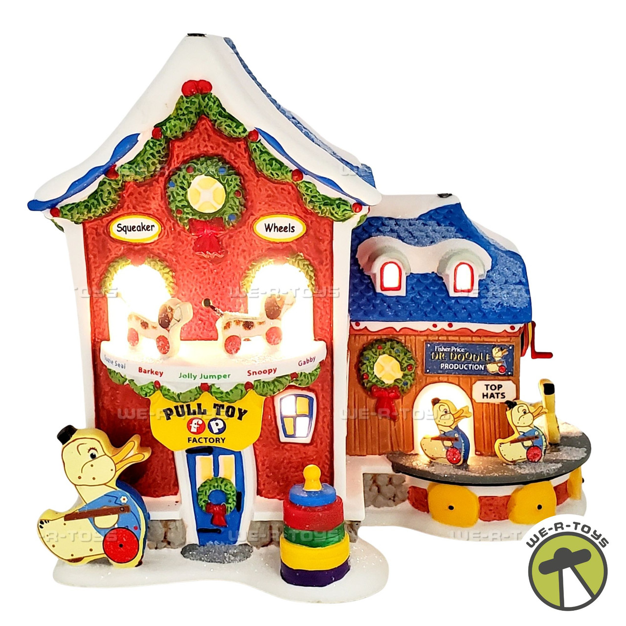 Department 56 Fisher Price Pull Toy Factory North Pole Series