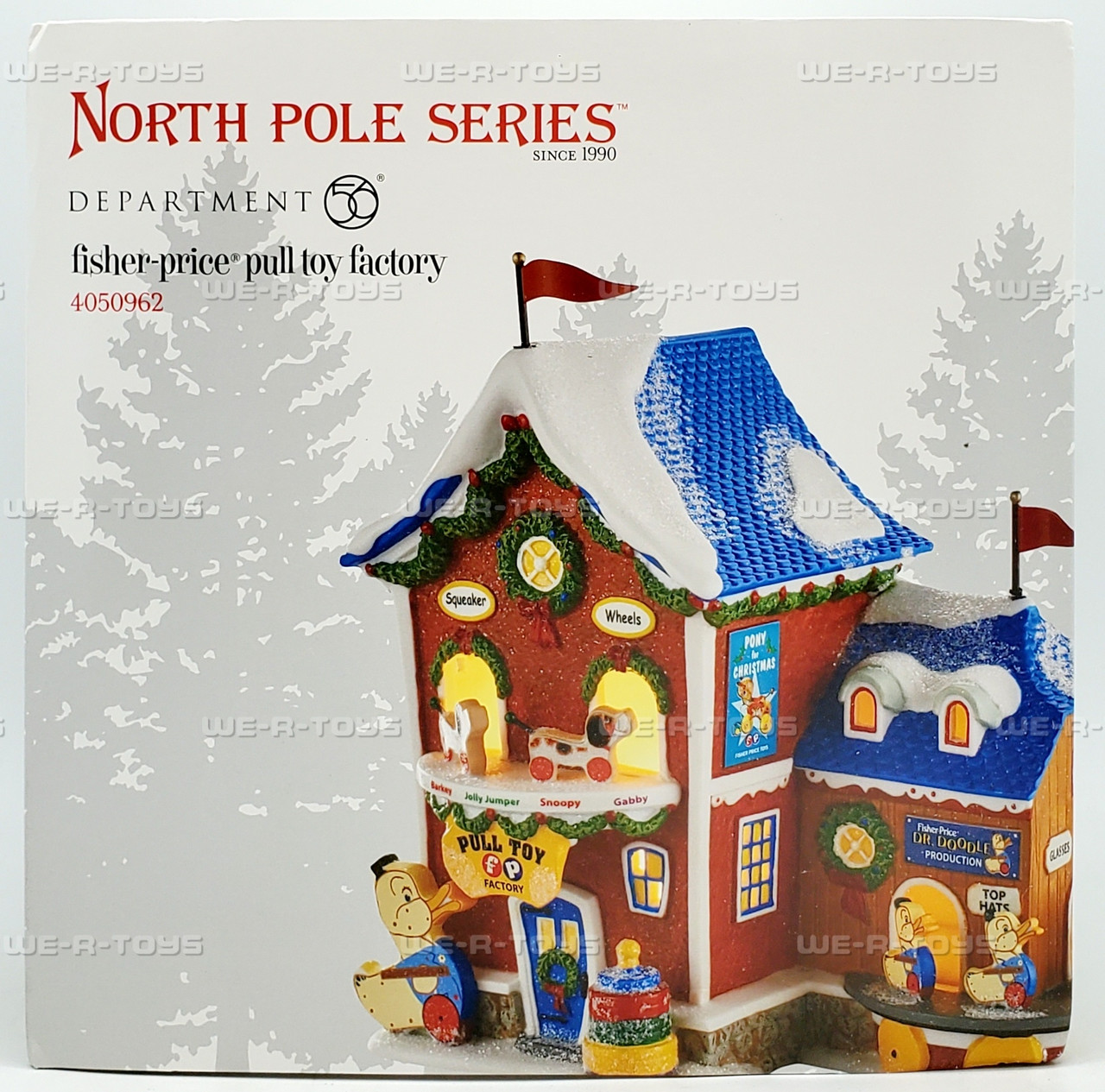 Department 56 Fisher Price Pull Toy Factory North Pole Series