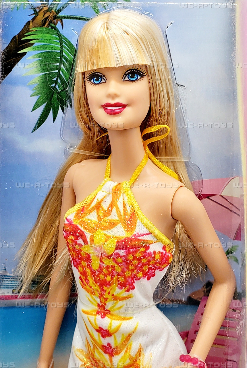 Barbie Fashionista Doll White Floral Dress 2013 Mattel BHY13 - We-R-Toys Barbie Fashionista Doll White Floral Dress 2013 Mattel BHY13 - We-R-Toys