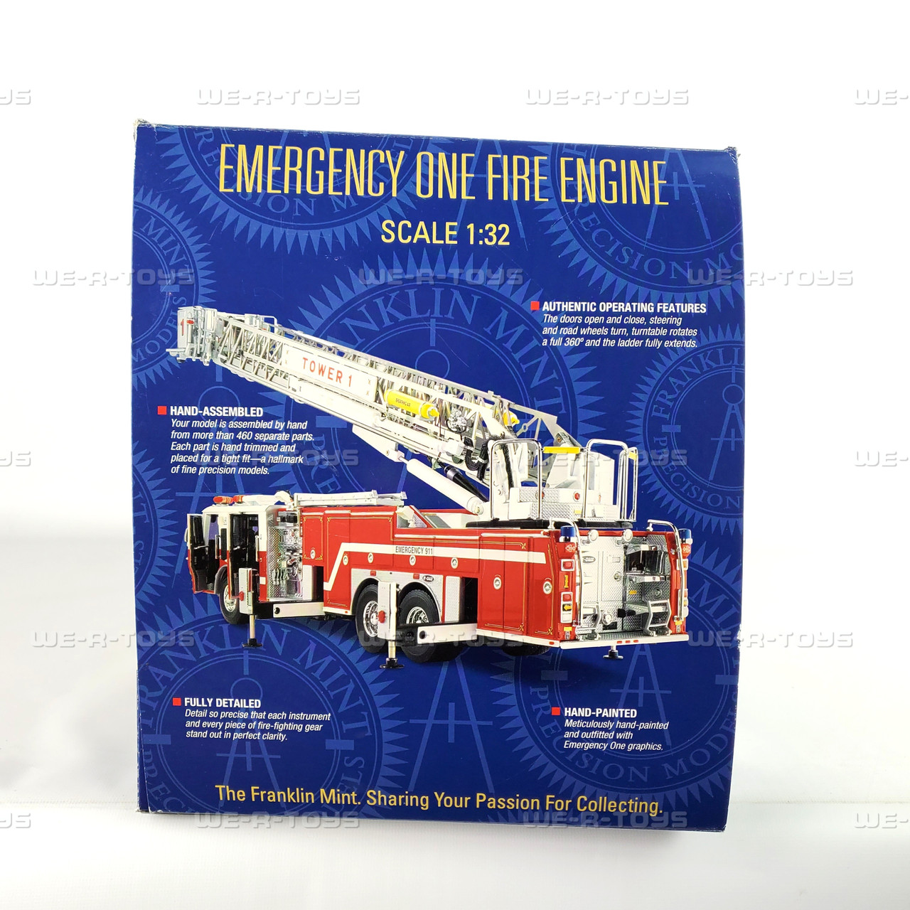 Emergency One HP 105 Fire Engine 1:32 Scale Truck Franklin Mint E