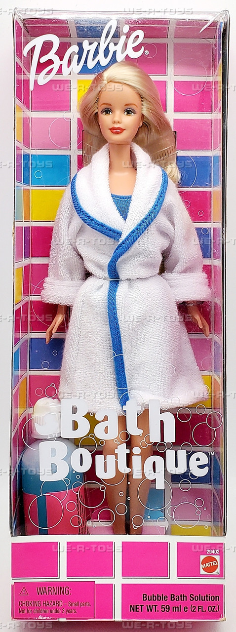 Barbie バービー 人形 Bath Boutique 1998 バスローブ Bath Boutique Barbie Doll with Bubble Bath 1998 Mattel 29402 - We