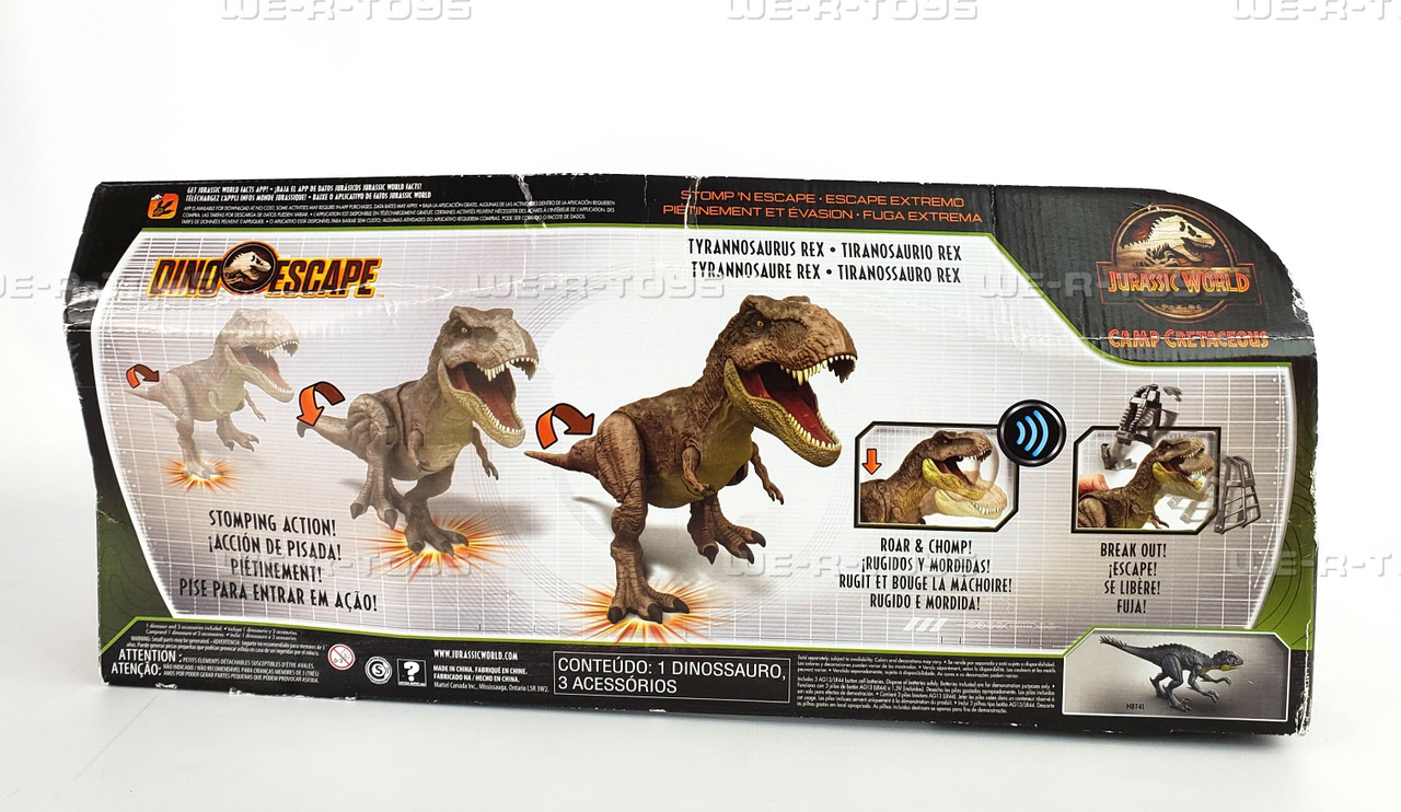 Jurassic World Dino Escape Camp Cretaceous Tyrannosaurus Rex Stomp
