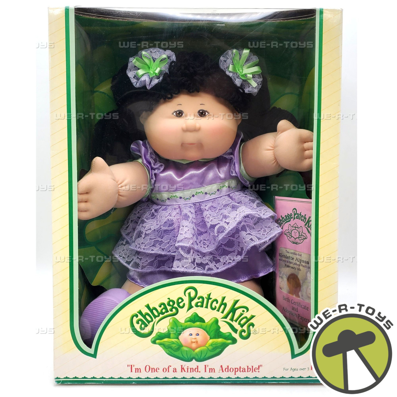 Cabbage Patch Kids 2004 Nicolette Alyssa Black Hair Brown Eyes