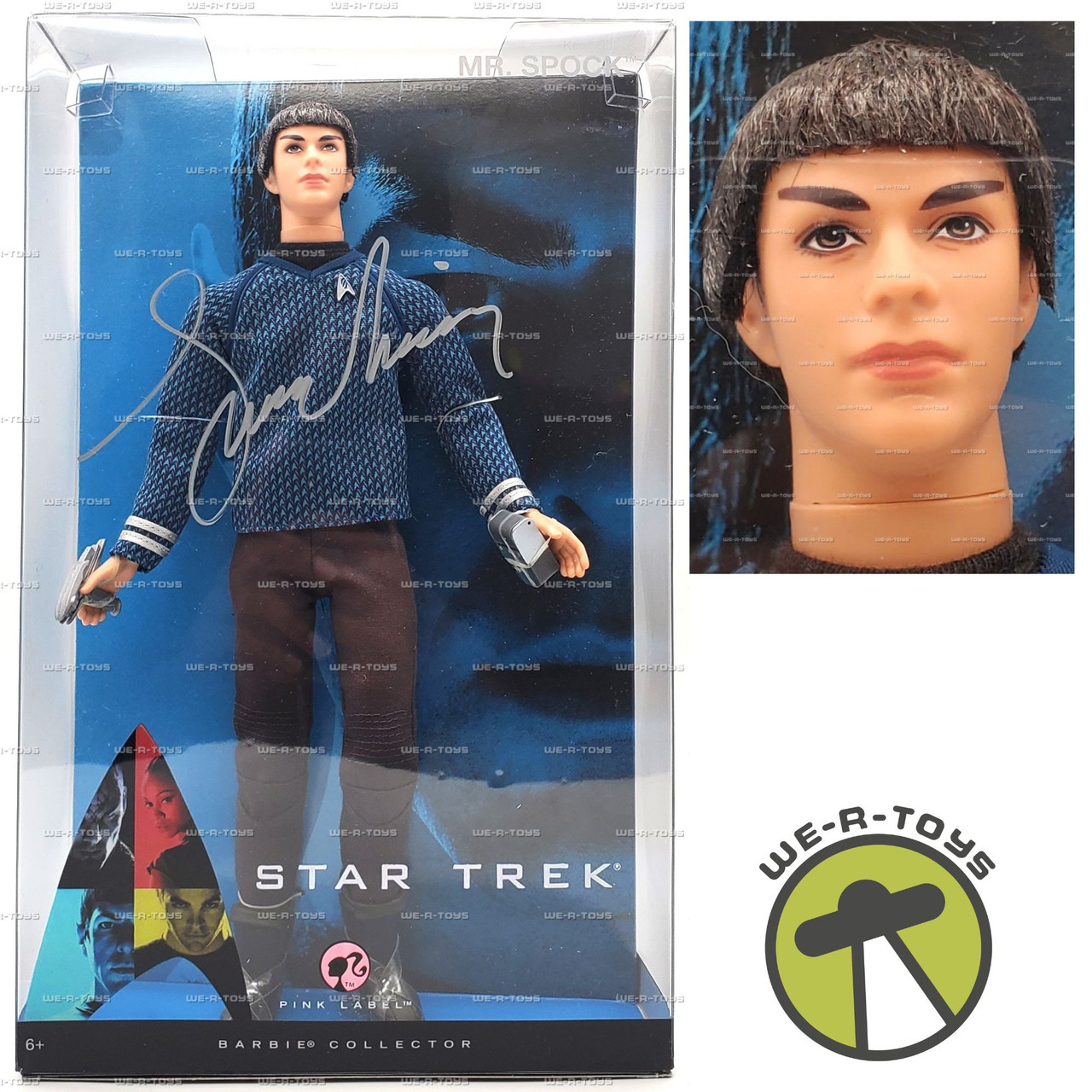 Zachary Quinto as Mr. Spock Star Trek Ken Barbie Doll Signed 2008