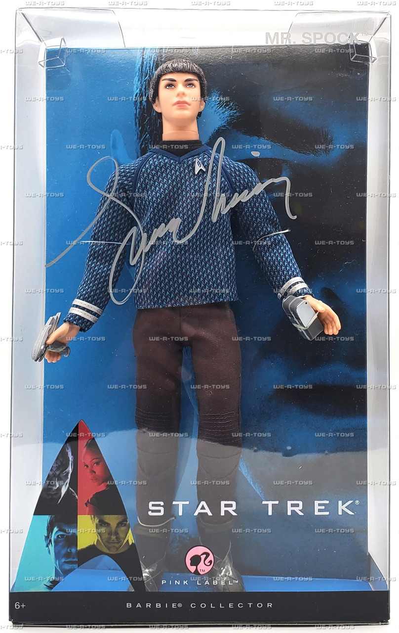 Zachary Quinto as Mr. Spock Star Trek Ken Barbie Doll Signed 2008