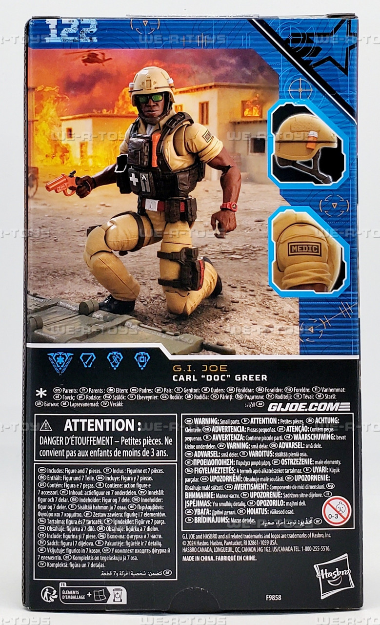 G.I. Joe Classified Series Carl Doc Greer #122 Action Figure 2024